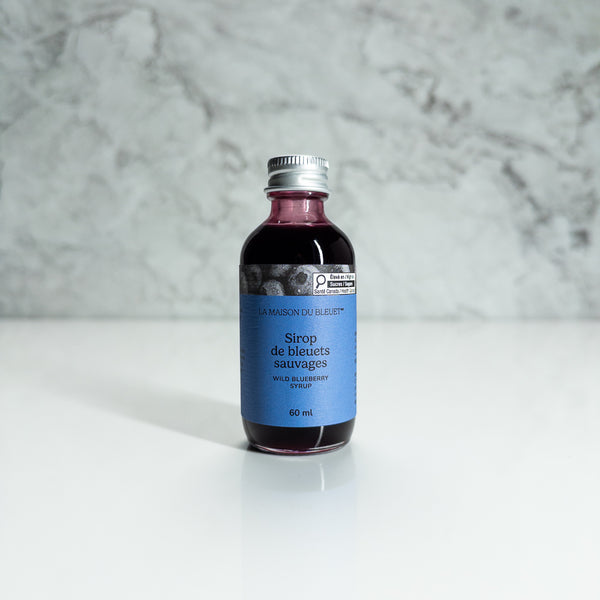 Sirop de bleuets sauvages du Lac-Saint-Jean en bouteille de 60ml