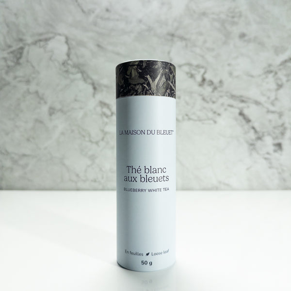 Boite de thé blanc aux bleuets 50g