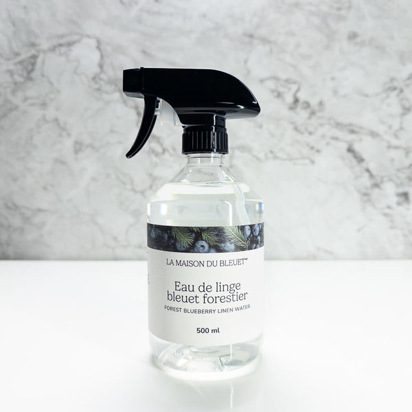 Bouteille d'eau de linge bleuet forestier