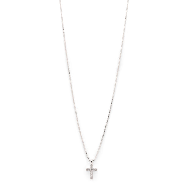 CLARA crystal cross necklace