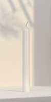 Bougie droite Blanc Intemporel