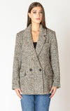 Blazer long texturé